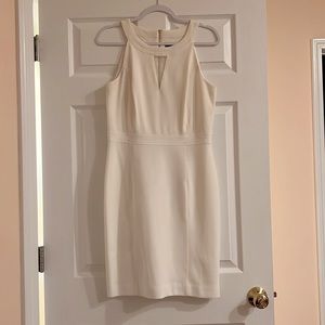 White House black market white sheath dress